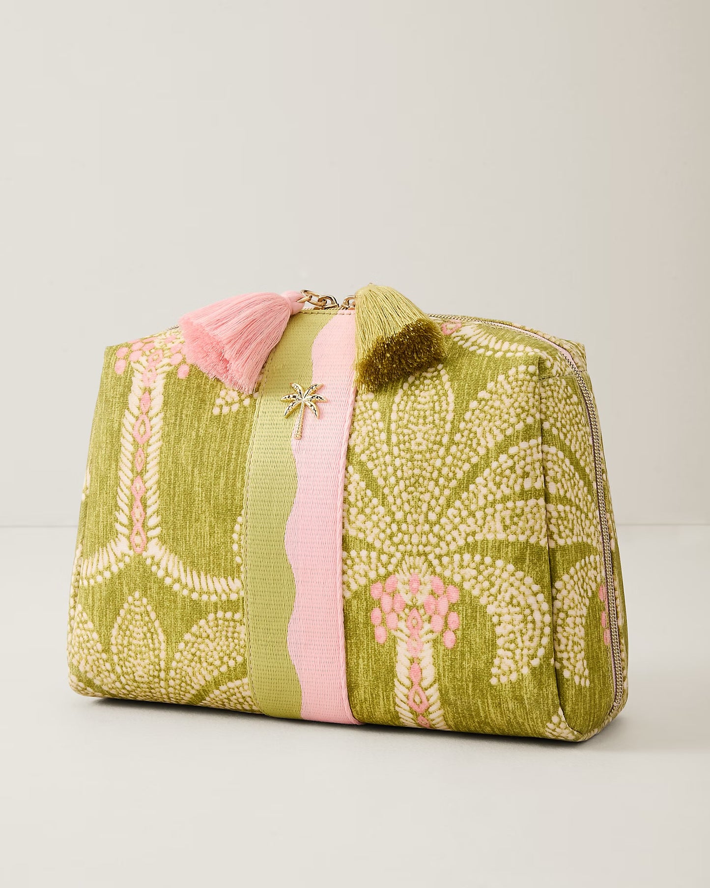 Spartina - Large Cosmetic Pouch - Castillo Green Palms