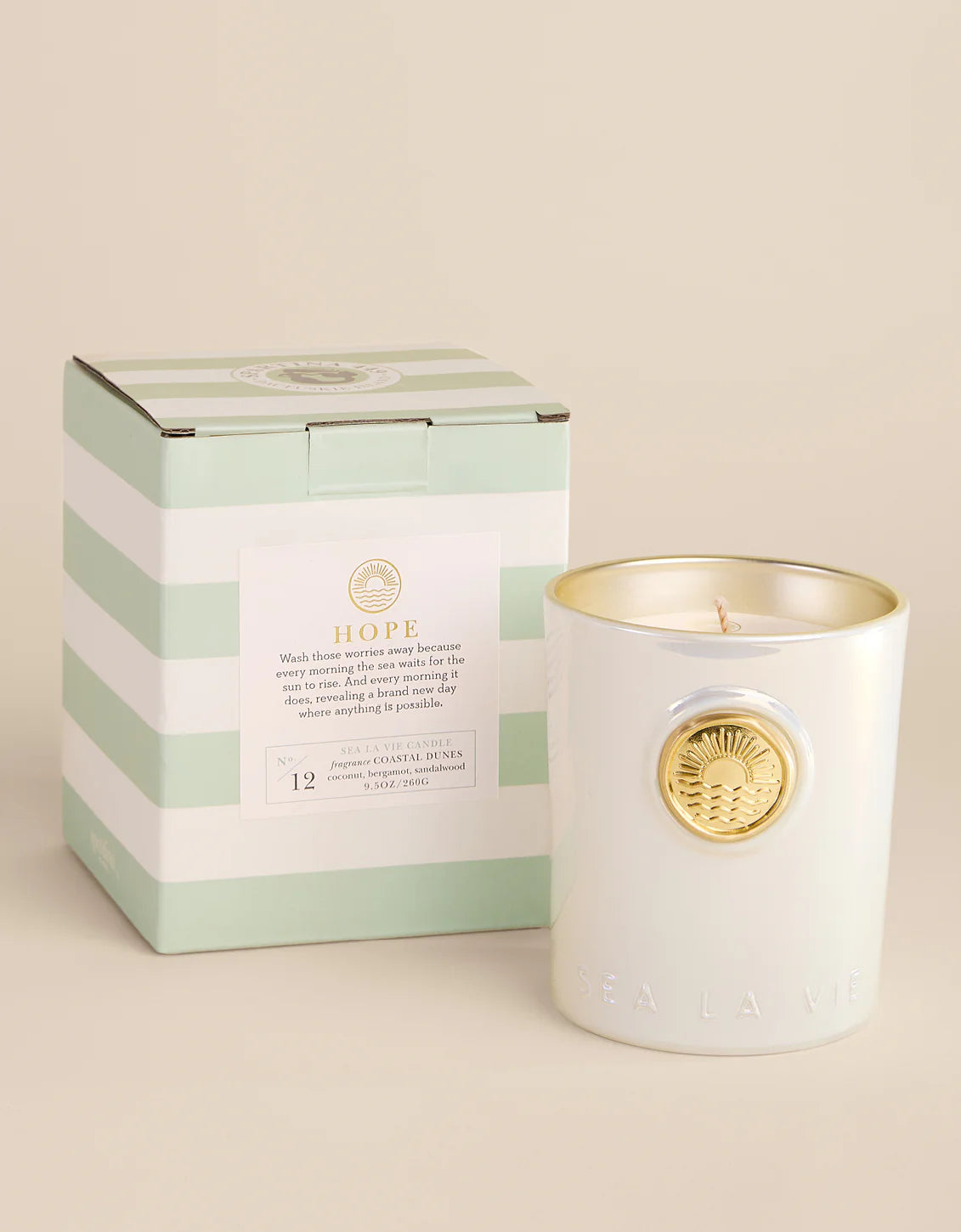 Spartina Sea La Vie Candle - 9.5oz Hope/Horizon - Coastal Dunes Fragrance