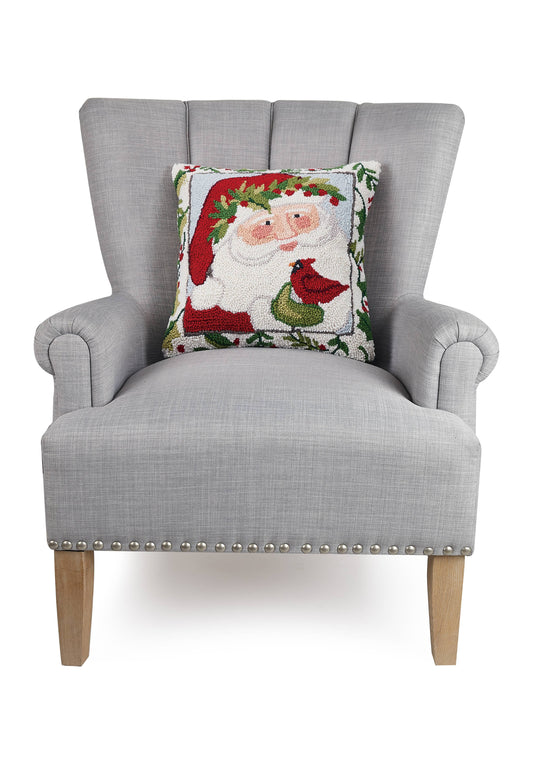 Santa Head Hook Pillow - Susan Winget