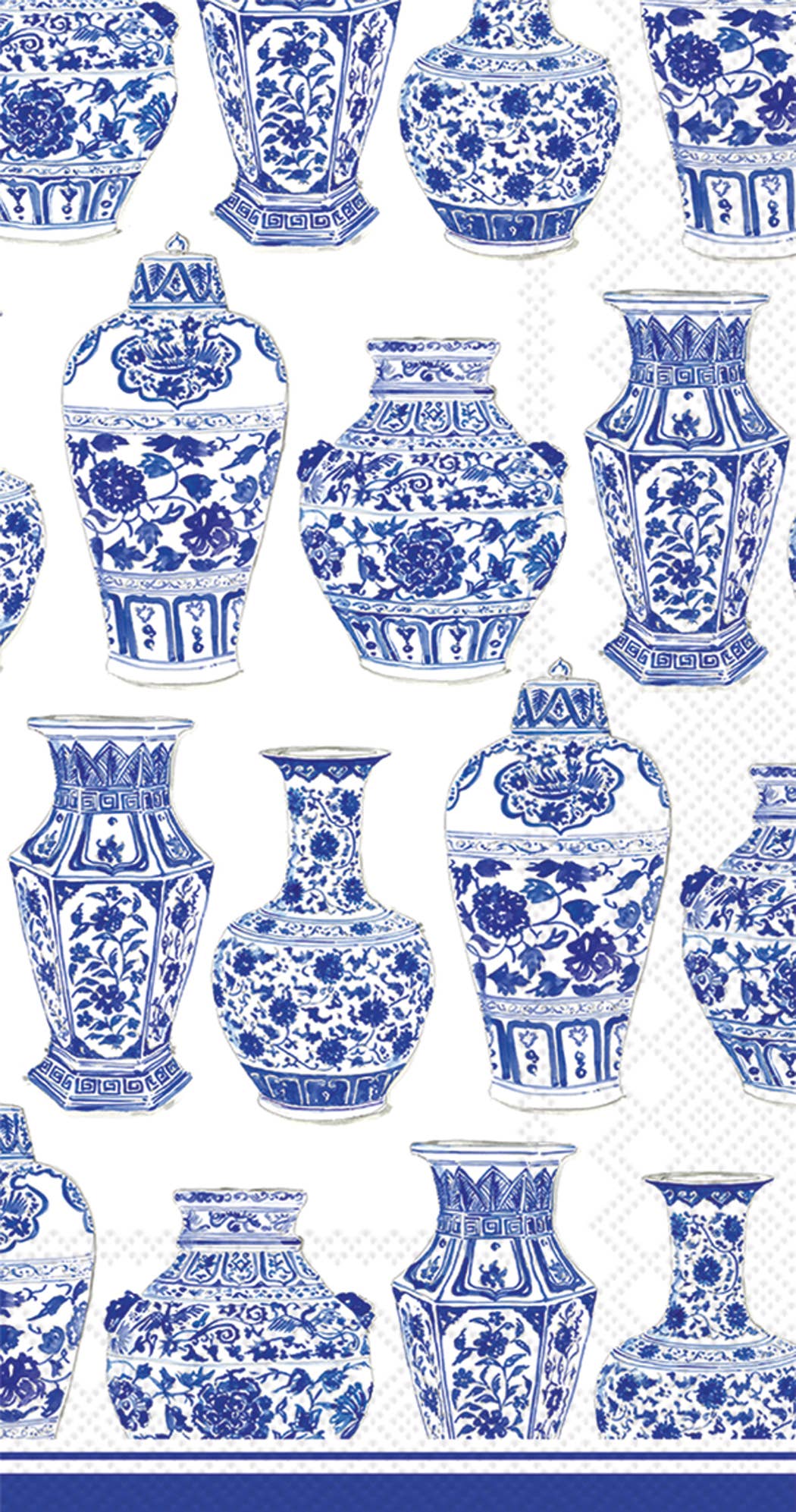 Boston International - Paper Guest Towels 16 count Blue & White Urns