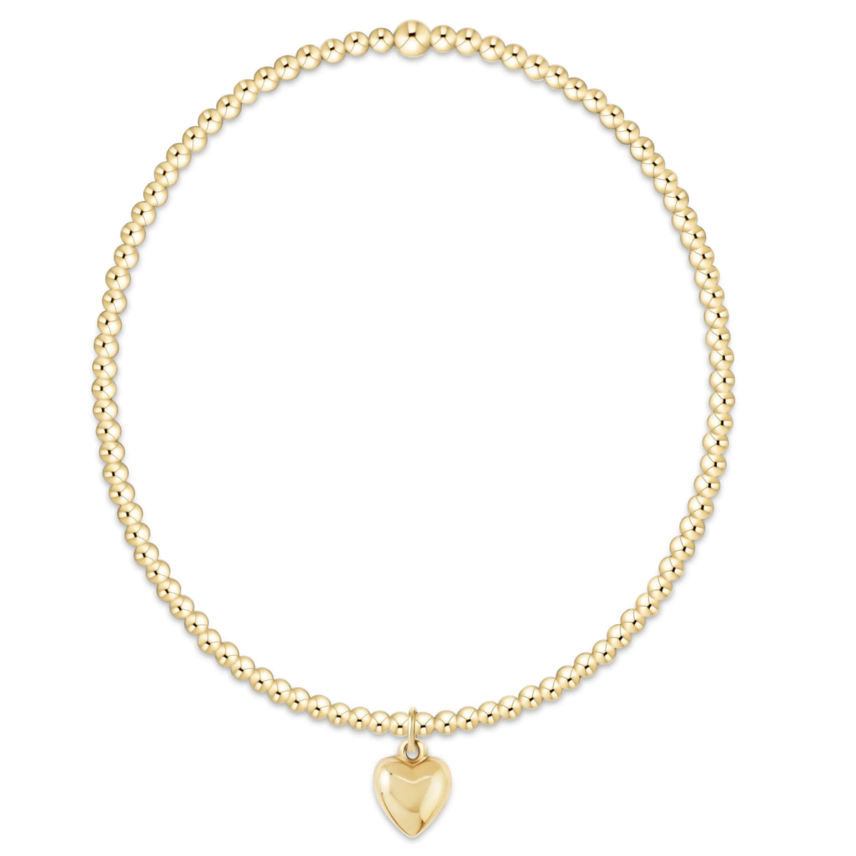 Enewton Jewlery - Egirl Classic Gold 2mm Bracelet - Love Plush Small Gold Charm