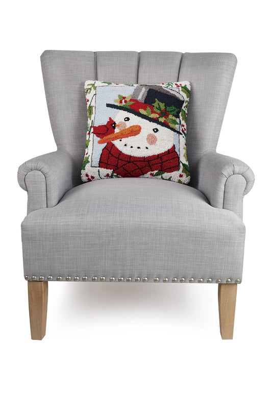 Snowman Head Hook Pillow - Susan Winget