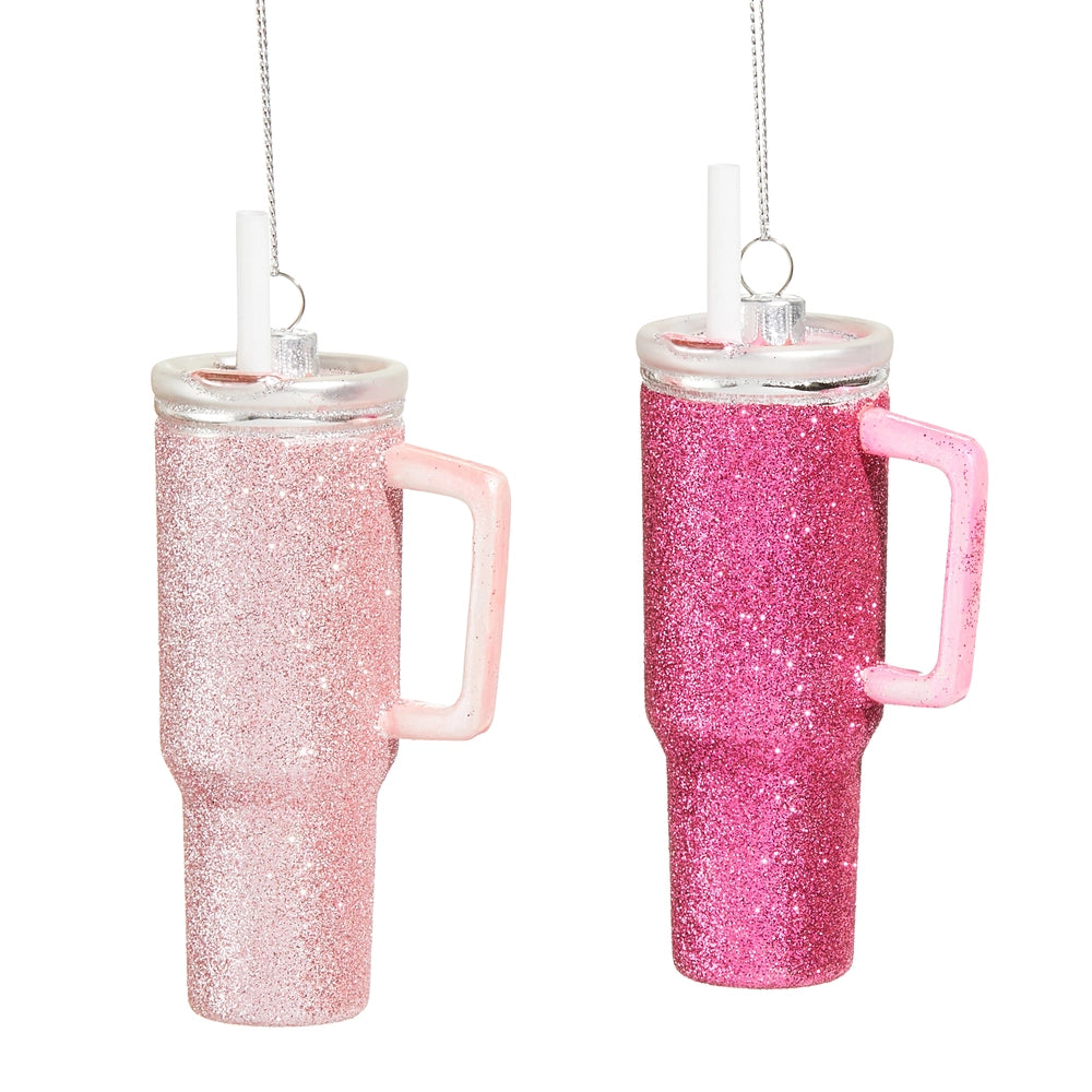 Raz Imports - 5” Pink Disco Tumbler Ornament