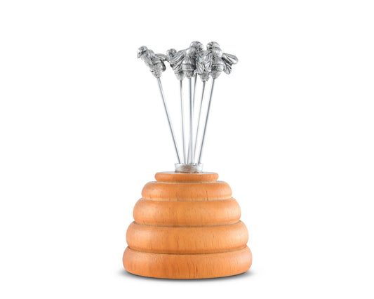 Hive of Bees Cheese Pick Set