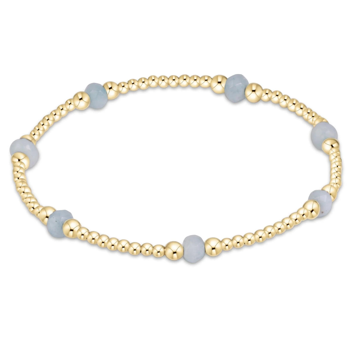 Enewton Jewlery - Purpose Gemstone 4mm Bracelet - Aquamarine