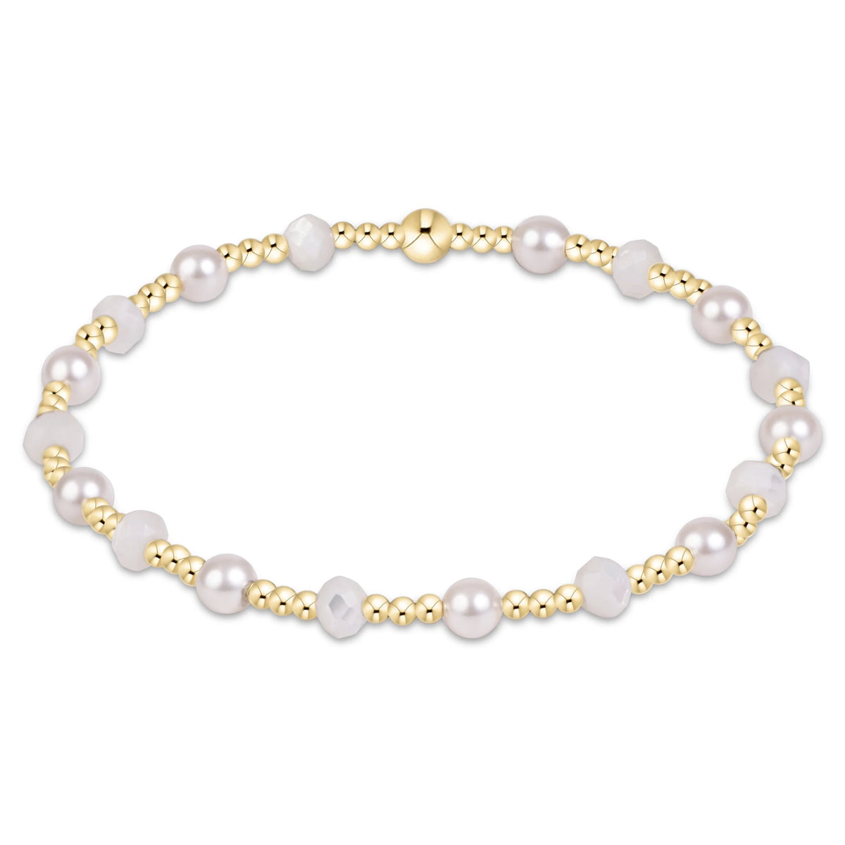 Enewton Jewlery - Sincerity Gemstone & Pearl 4mm Bracelet - Mother of Pearl