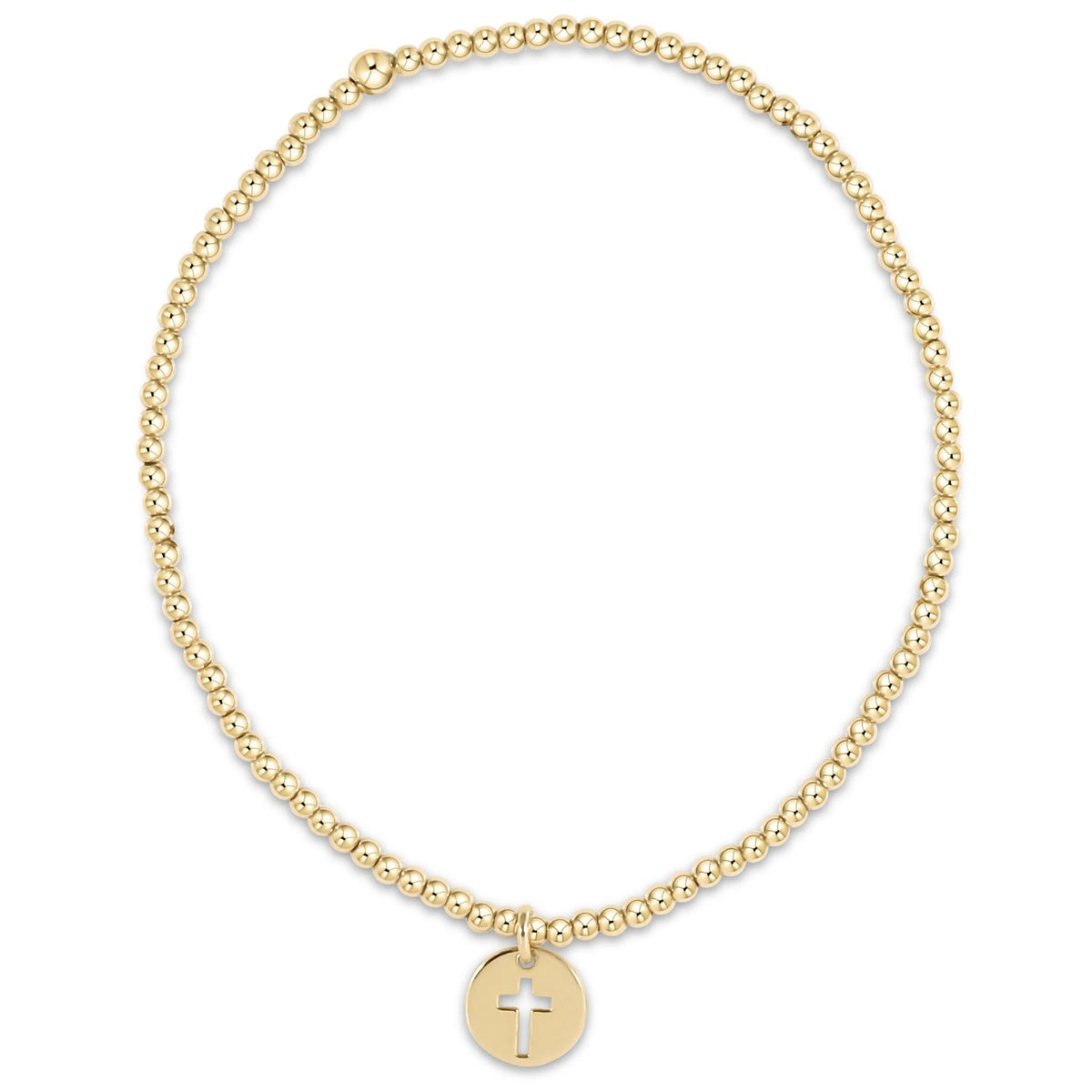 Enewton Jewlery - Egirl Classic Gold 2mm Bracelet - Blessed Small Gold Disc
