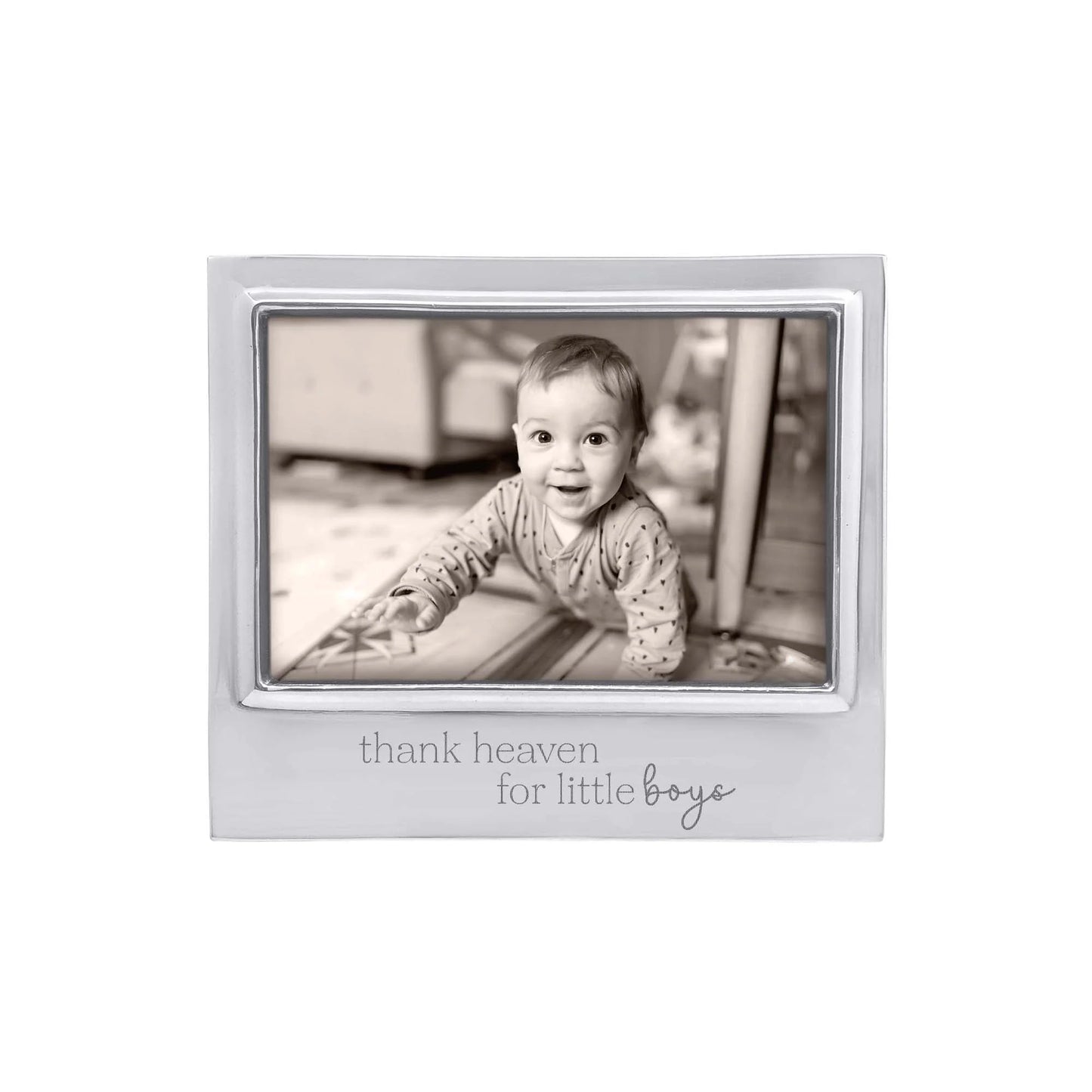 Mariposa Thank Heaven for Little Boys Signature 4x6 Frame