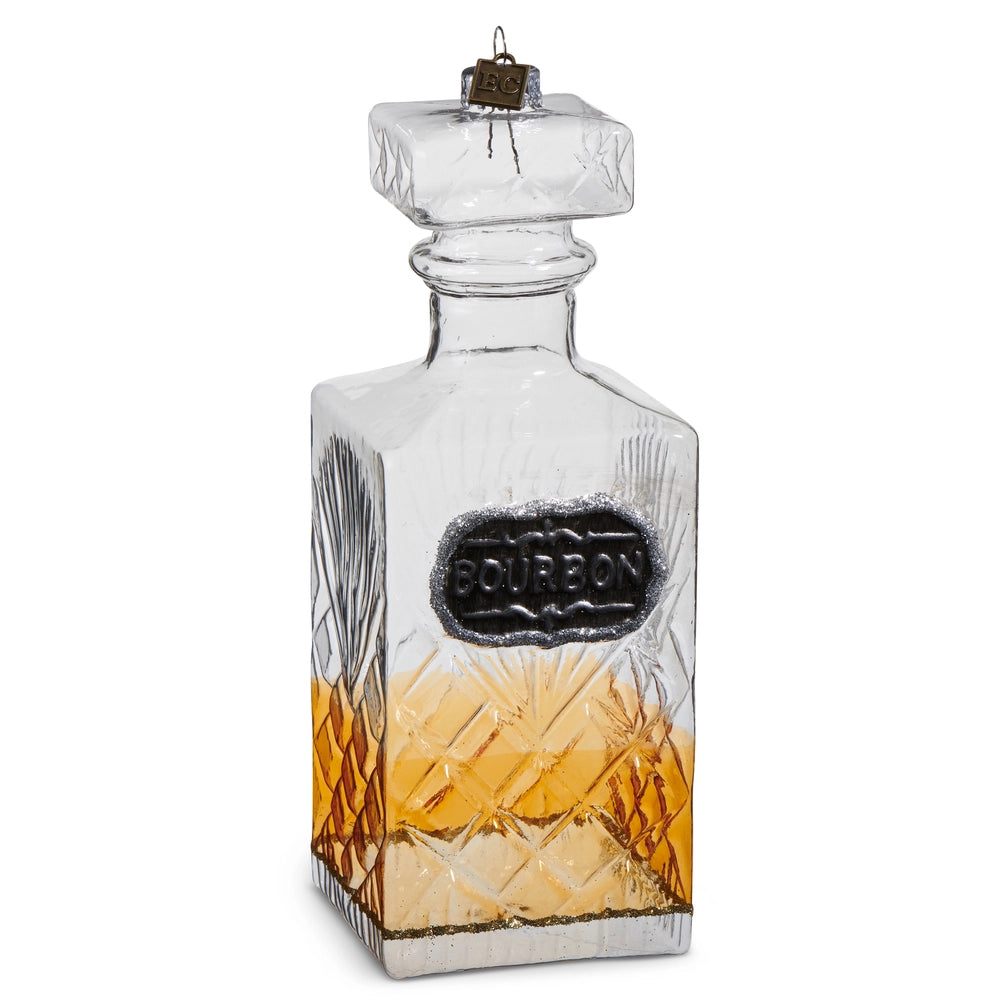 Raz Imports - EC 7.25” Grand Bourbon Decanter Ornament