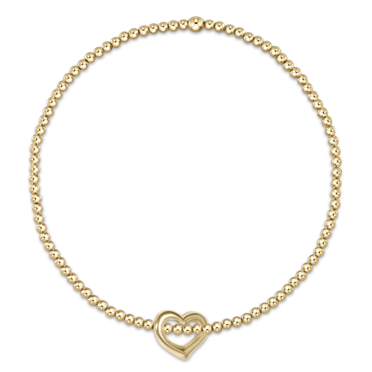 Enewton Jewlery - Egirl Classic Gold 2mm Bracelet - Love Small Gold Charm
