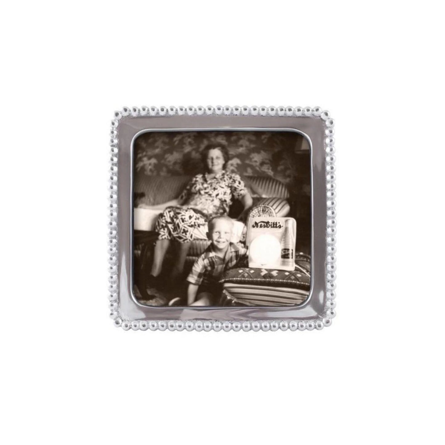 Mariposa Beaded square 5x5 picture frame