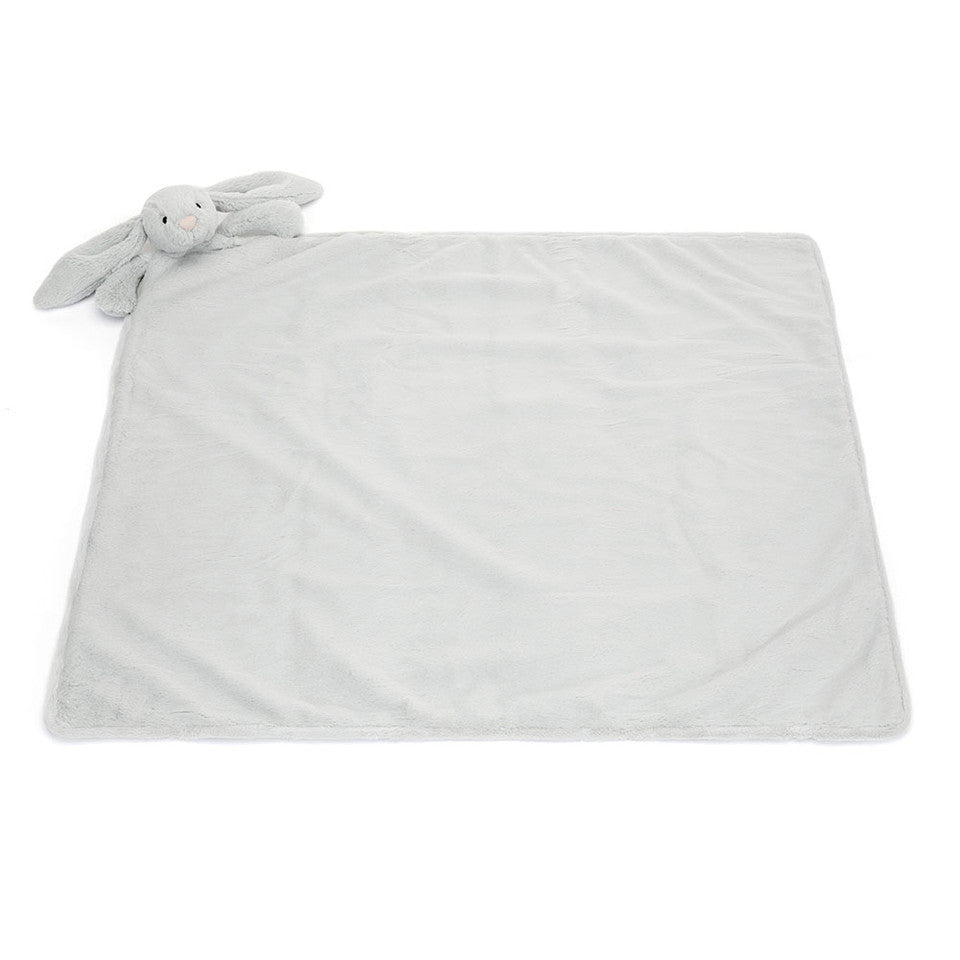 JellyCat Bashful Grey (Silver) Bunny Blankie