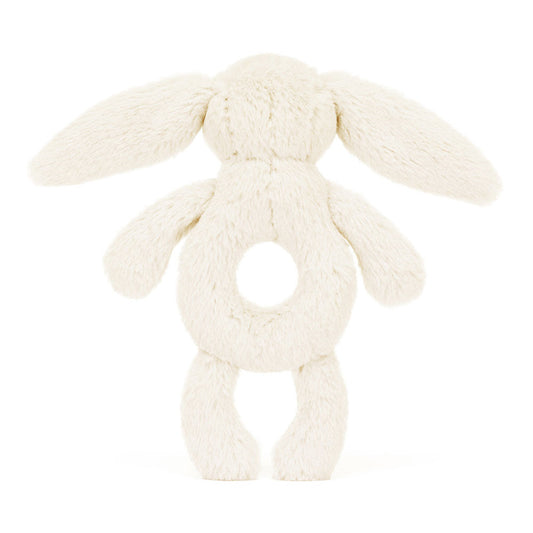 JellyCat Bashful Cream Bunny Ring Rattle