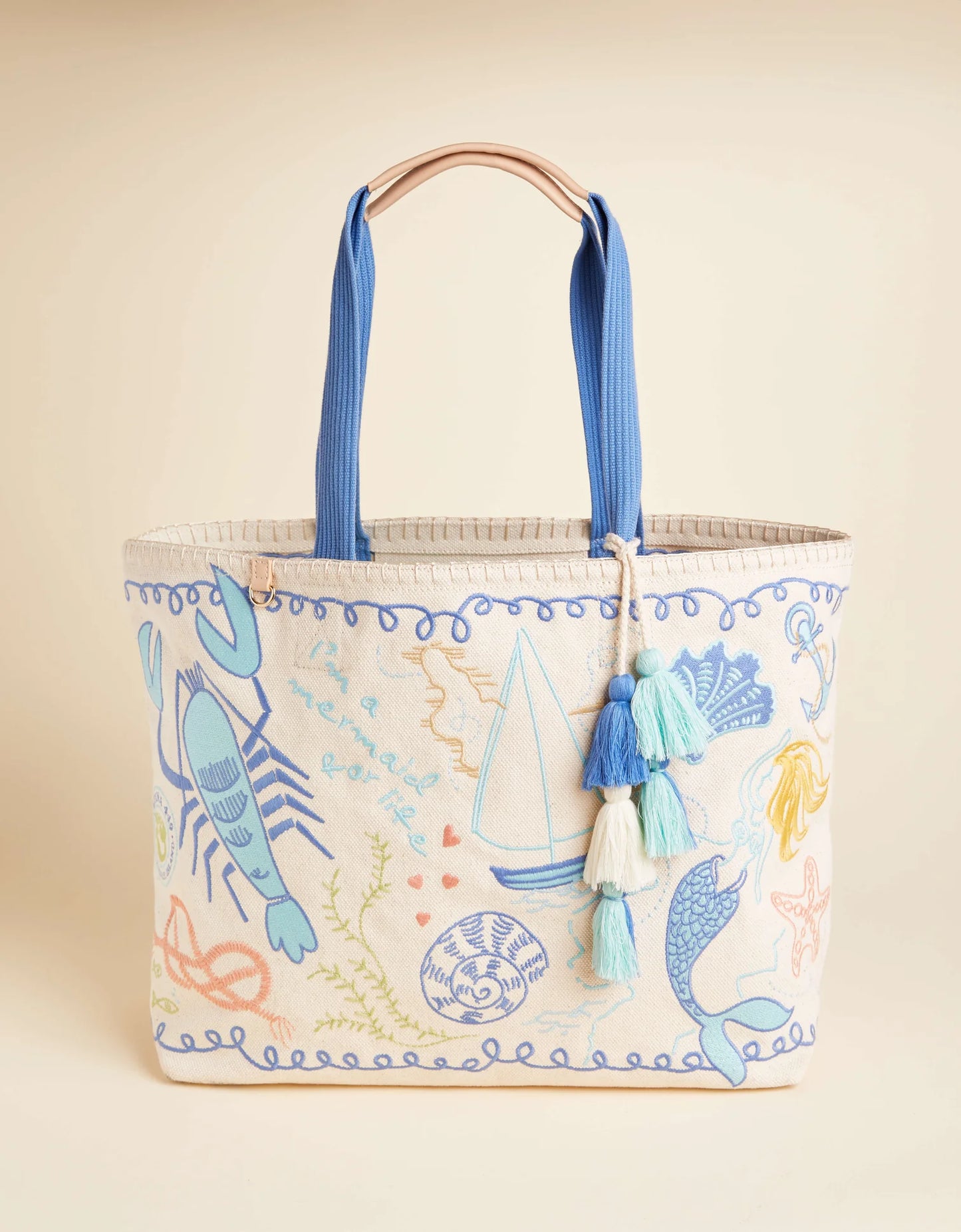 Spartina Beach Tote Overboard Blue
