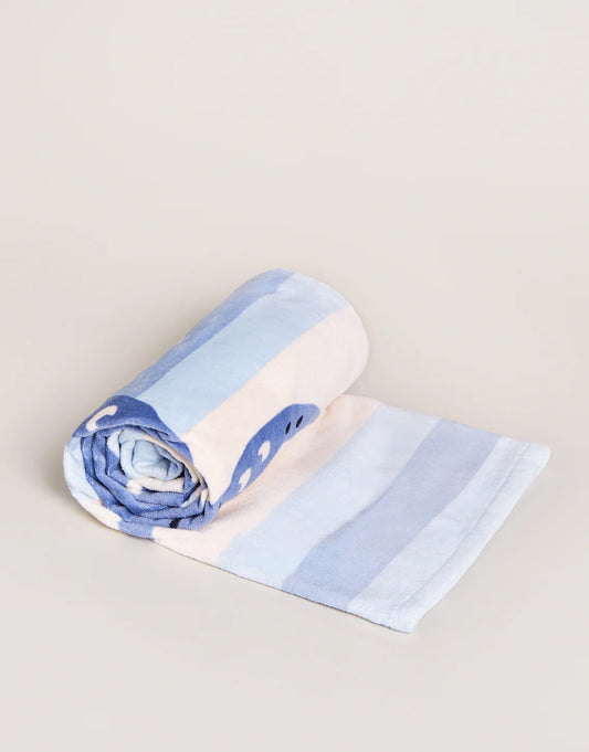 Spartina Beach Towel Blue Crab