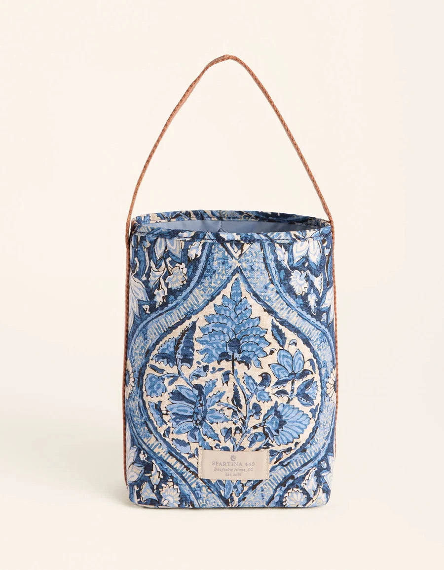 Spartina - Double Wine Caddy - Japonica Cartouche Blue