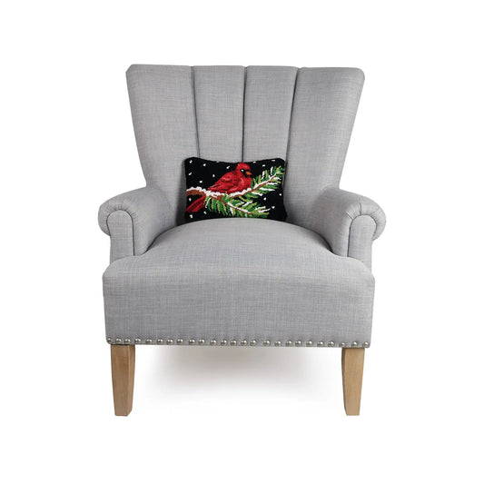 Peking Handicraft Inc. - Cardinal on Branch Hook Pillow