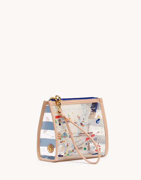 Spartina Down the Shore Clear Beach Wristlet