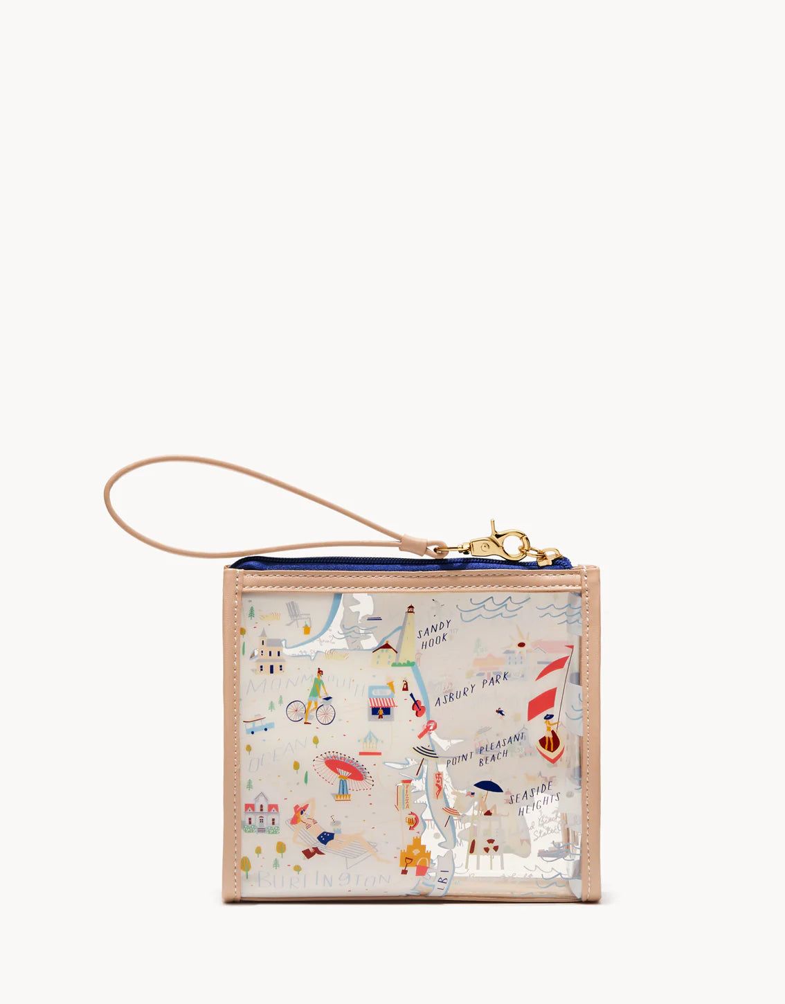 Spartina Down the Shore Clear Beach Wristlet
