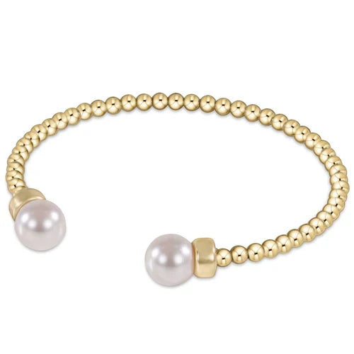 Enewton Jewlery - Classic Gold 3mm Bead Cuff Pearl Bracelet