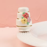 Nora Fleming Mini - Slice of Forever - Wedding Cake