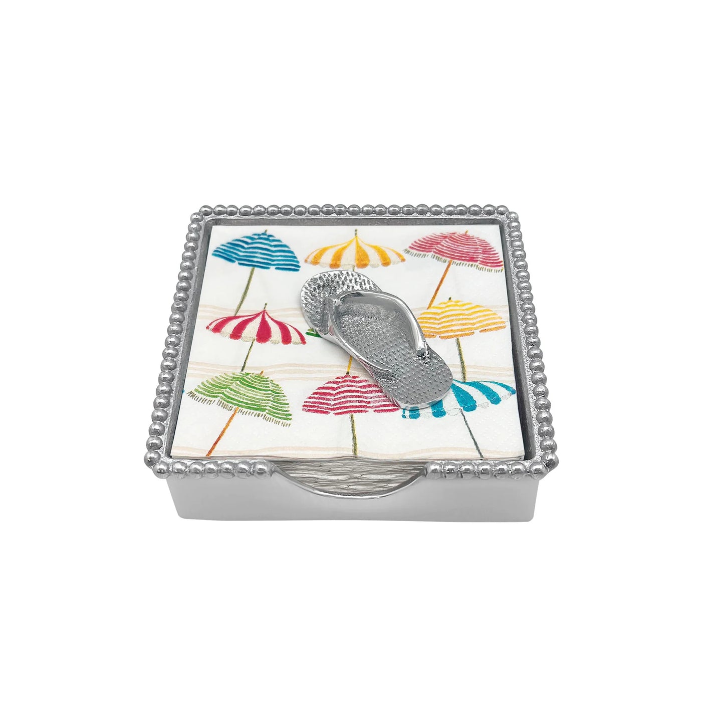 Mariposa Flip Flop Beaded Napkin Box