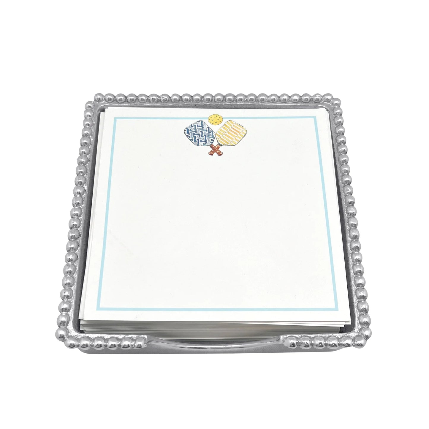 Mariposa Pickleball beaded note pad set