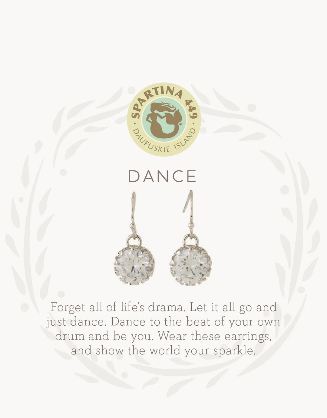 Spartina Sea La Vie Drop Earrings - Dance/Gem - Silver