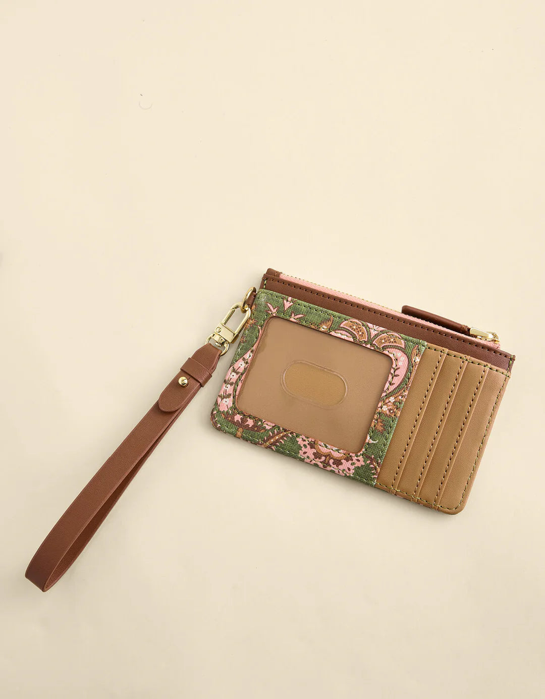 Spartina - Slimcard Coinpurse - Mercer House Damask Olive