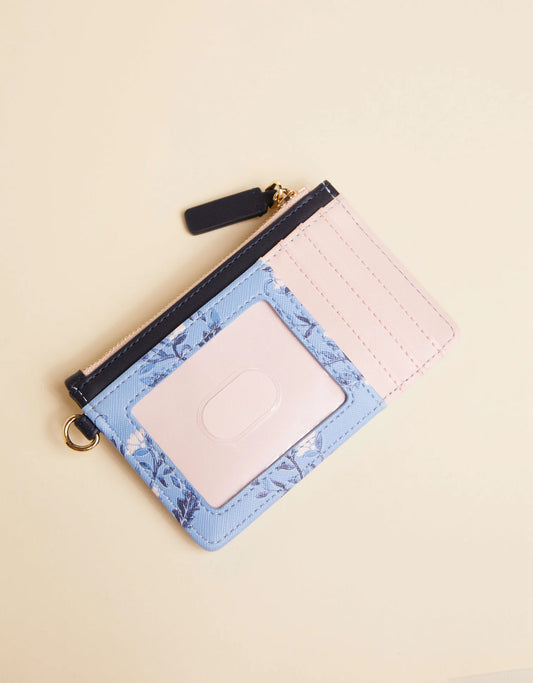 Spartina Slimcard Coinpurse Ogeechee Blossom Blue