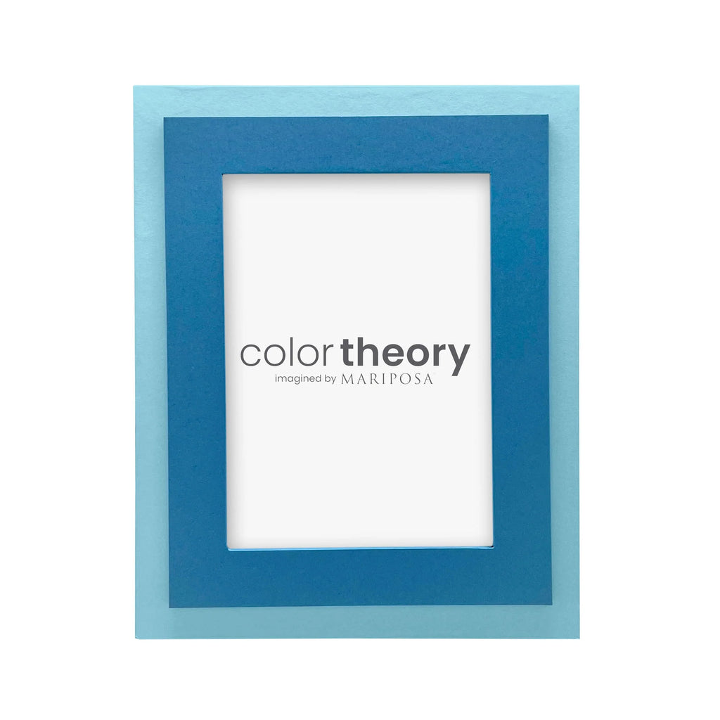 Mariposa Color Theory Tiered Denim Blue and Periwinkle 5x7 Frame