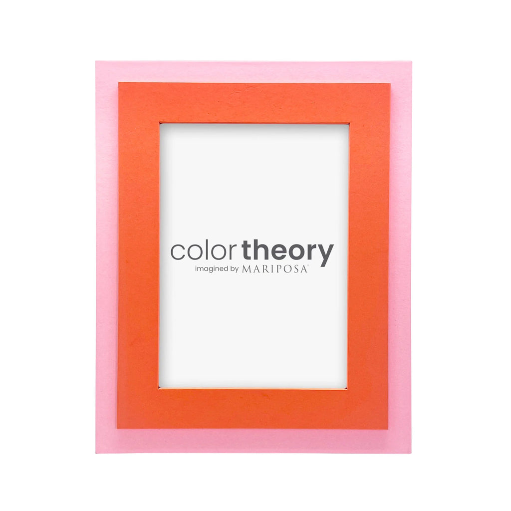 Mariposa Color Theory Tiered Tangerine and Pink 5x7 Frame