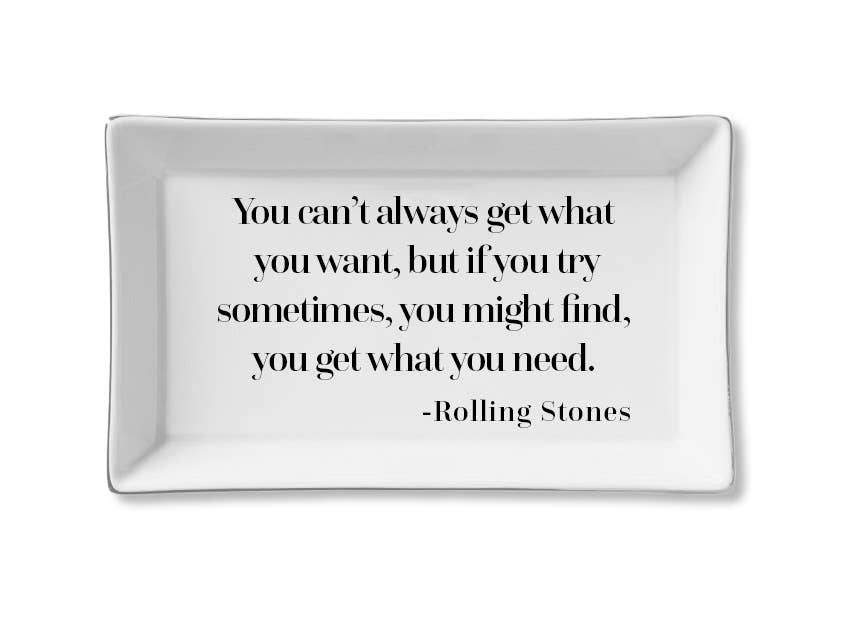 Ceramic Tray - If You Try Sometimes - Rolling Stones