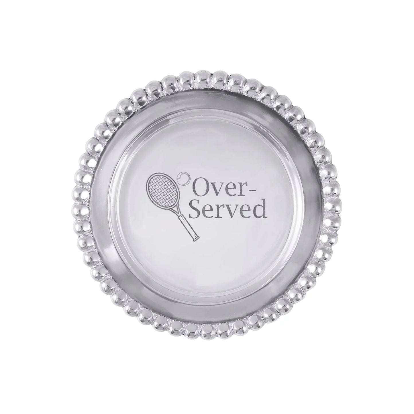 Mariposa Over-Served Beaded Wine Coaster
