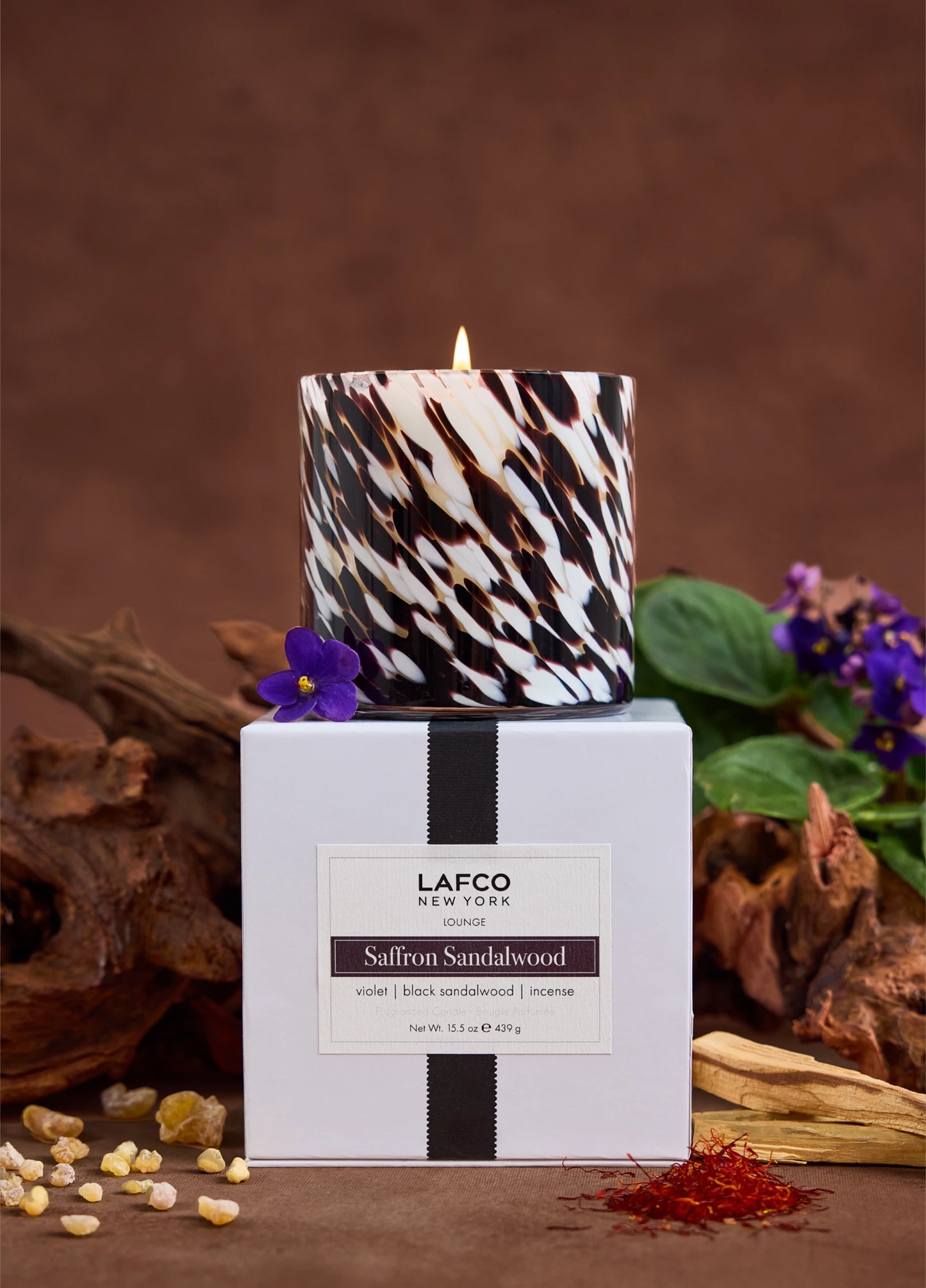 Lafco saffron sandalwood candle 15.5 oz