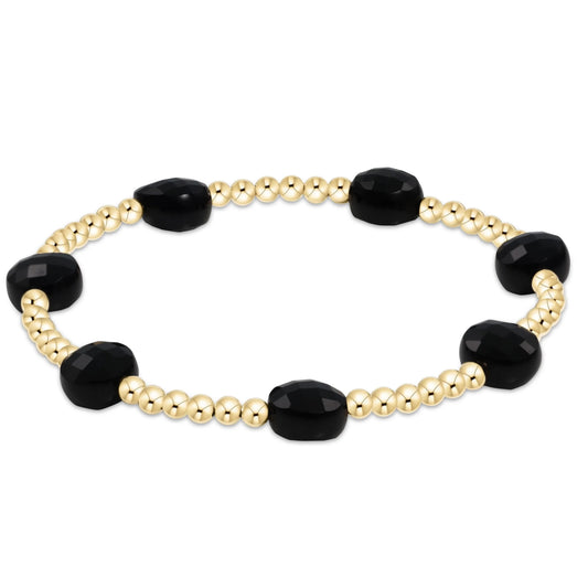 Enewton Bracelet - Admire Gold 3mm Faceted Onyx