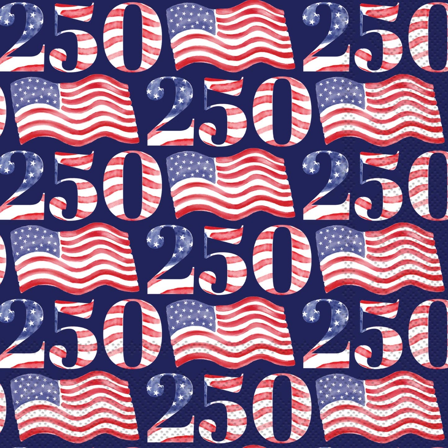 Boston International - Paper Cocktail Napkin 20Ct USA 250 Flags Semiquincentennial