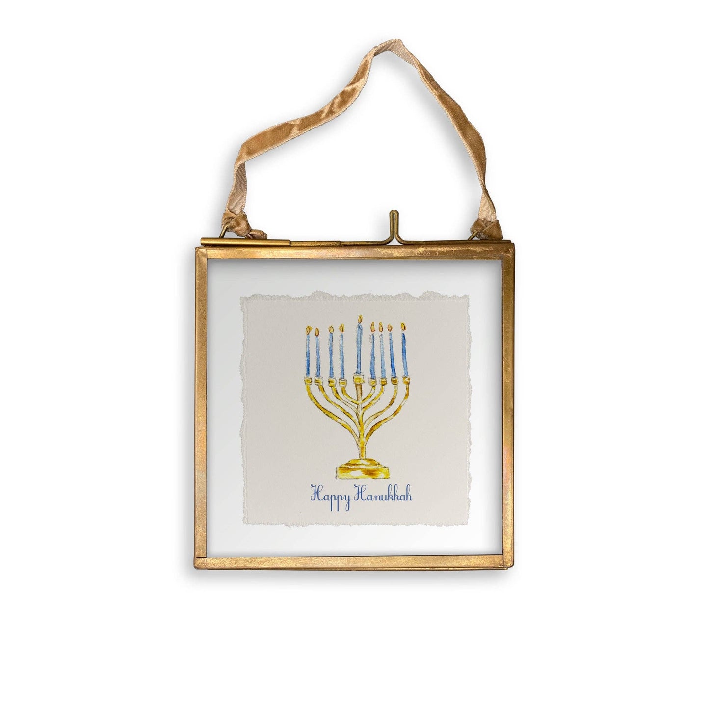 Menorah with Happy Hanukkah