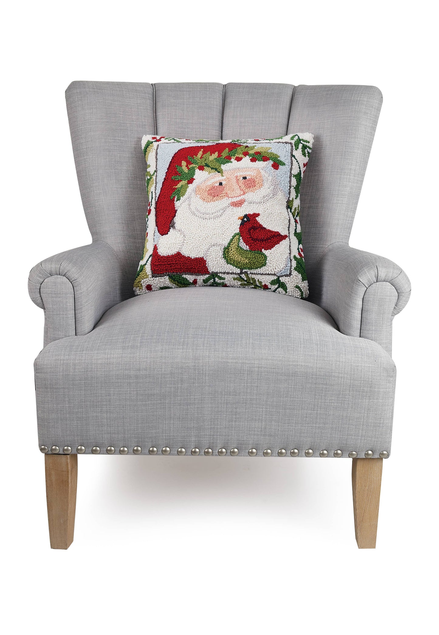 Santa Head Hook Pillow - Susan Winget