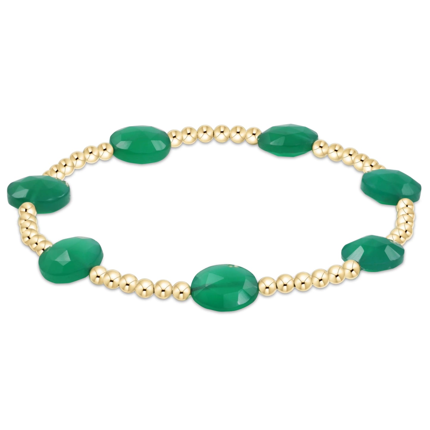 Enewton Admire Gold 3mm - Green Onyx