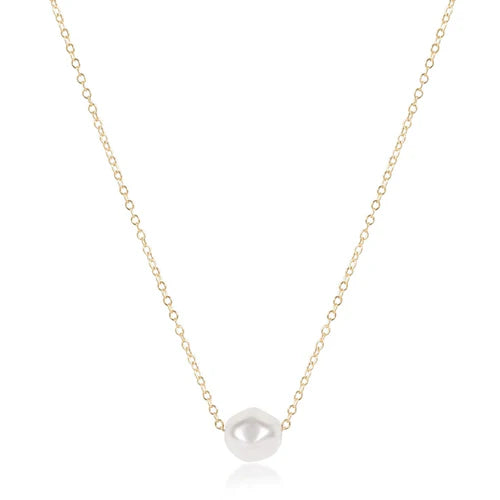 eNewton Necklace - 16" Necklace Gold - Admire Pearl