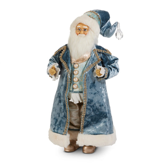 Raz Imports -  18" Blue Victorian Santa