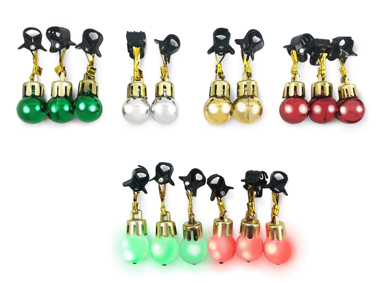 NEW! Beardaments Lights- Light Up Beard Ornaments