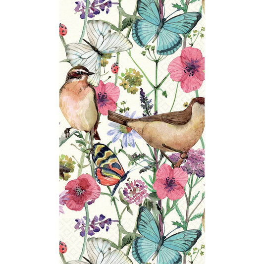 Boston International - Paper Guest Towels Pack/20 Birds In Spring