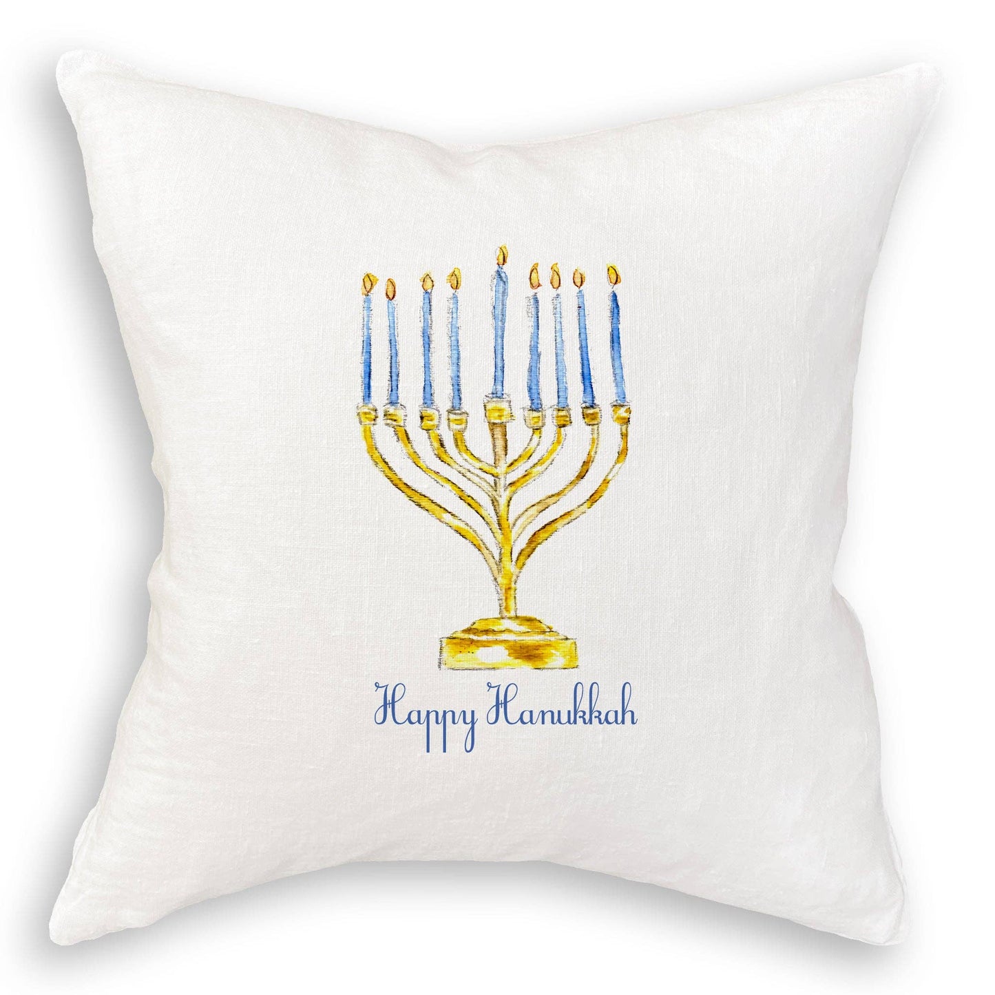 Menorah with Happy Hanukkah
