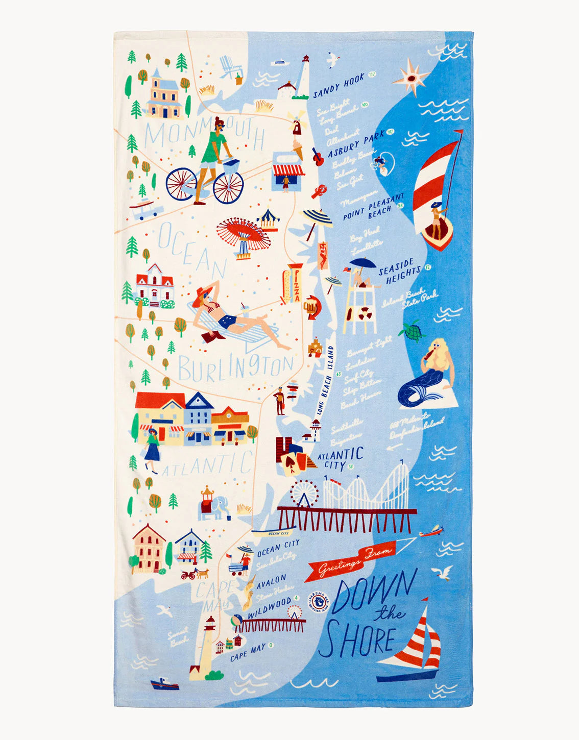Spartina - Down the Shore Beach Towel