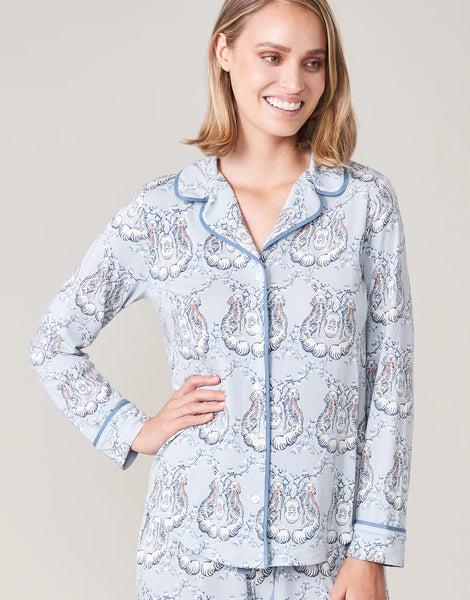 Spartina Paige Gemmel Staffordshire Dogs Pajama Top