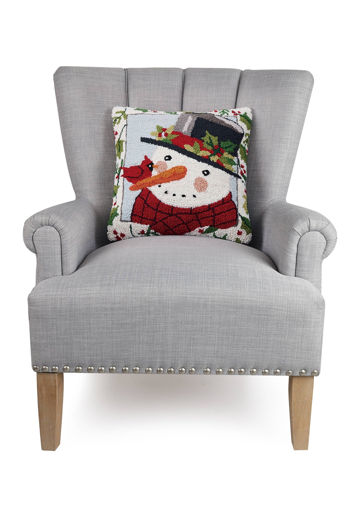 Snowman Head Hook Pillow - Susan Winget