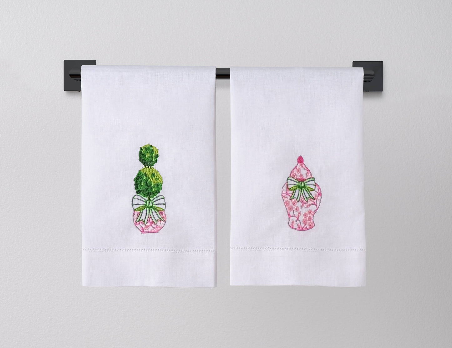 Peking Handicraft -nPink Chinoiserie Guest Towel