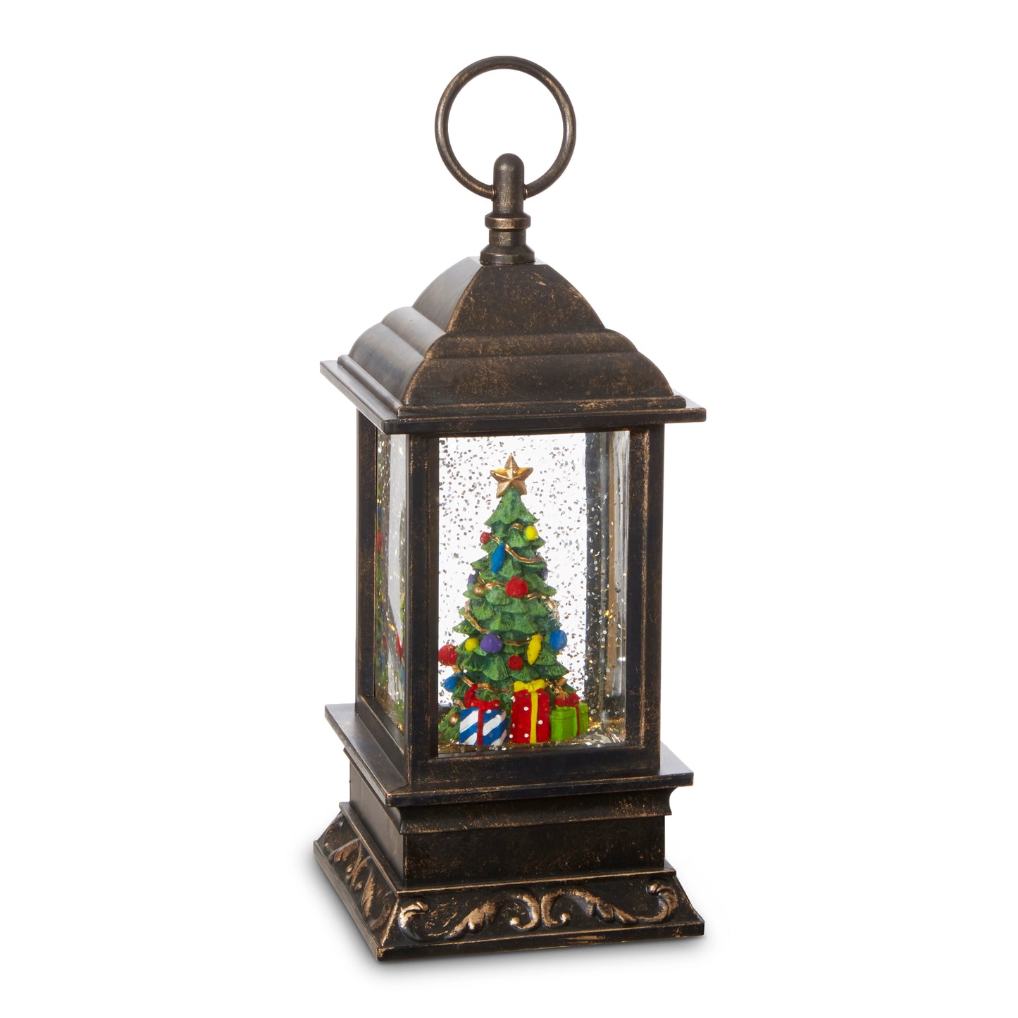 9.5" Christmas Tree Musical Lighted Water Lantern